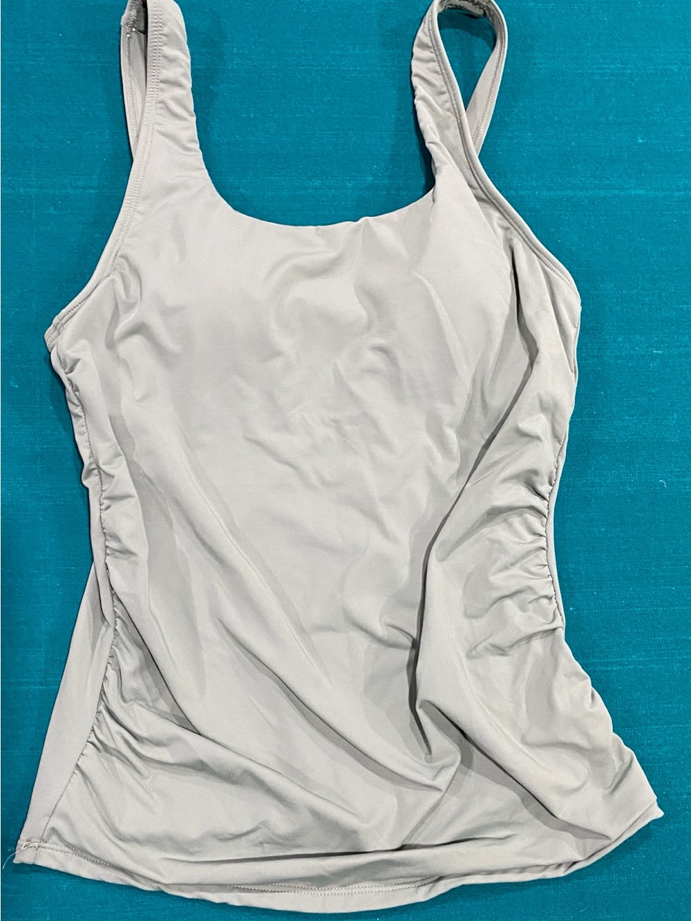 Sage Green Swim Tankini Tank top with Scoop Neck